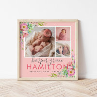 Colagem de Fotos de Nascentes de Garden Baby Girl 