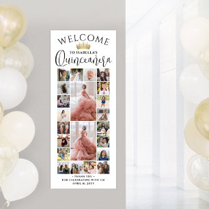 Poster Colagem de Fotos de Quinceañera - Boas-vindas de 1