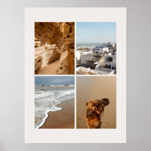 Poster Colagem de Fotos de Viagem no Marrocos (Costas are