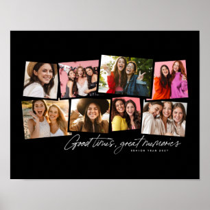 Poster Colagem de fotos divertida personalizada memória p