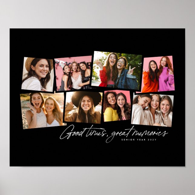 Poster Colagem de fotos divertida personalizada memória p (Frente)