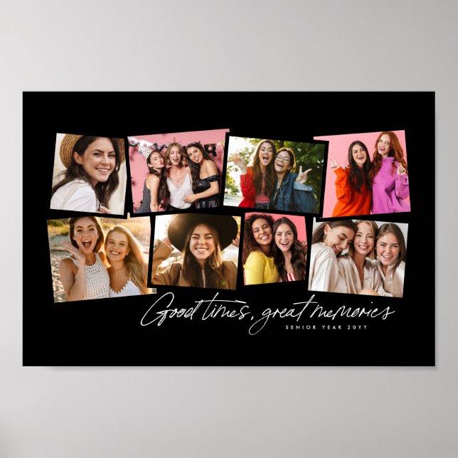 Poster Colagem de fotos divertida personalizada memória p (Frente)