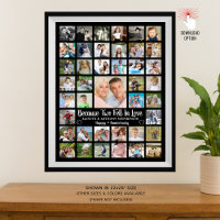 Colagem de Fotos do Aniversário 41 com Texto e Cor