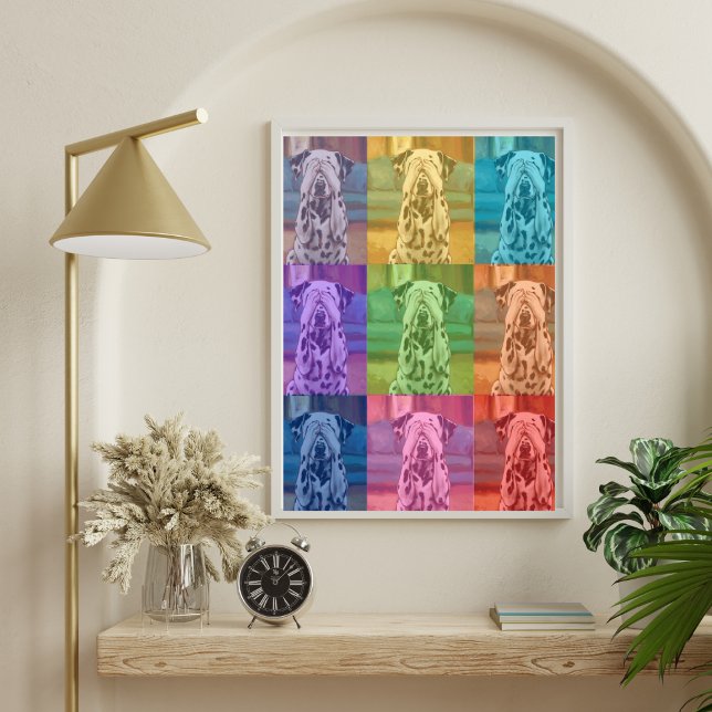 Poster Colagem de Fotos do Cão de Arte Pop Dalmática (Criador carregado)