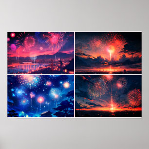 Poster Colagem de Fotos do FireWorks