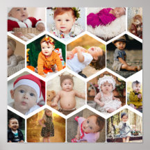 Colagem de Fotos do Hexagon