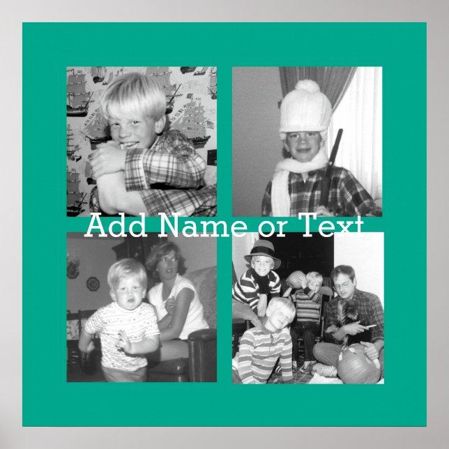 Poster Colagem de fotos do Instagram com 4 fotos - esmera (Frente)