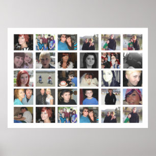 Poster Colagem de Fotos do Instagram de 30 Imagens design