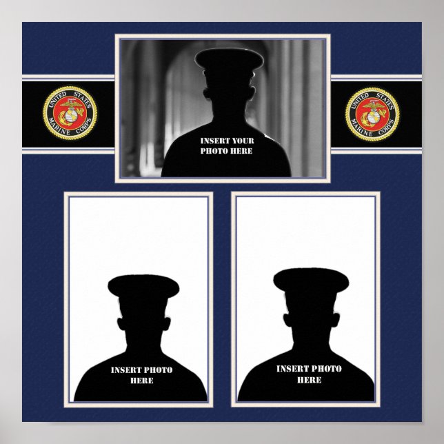 Poster Colagem de Fotos do Livro Marinho (Frente)