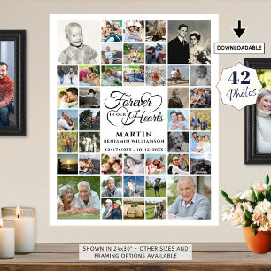 Poster Colagem de Fotos do Memorial 42 PARA SEMPRE EM NOS