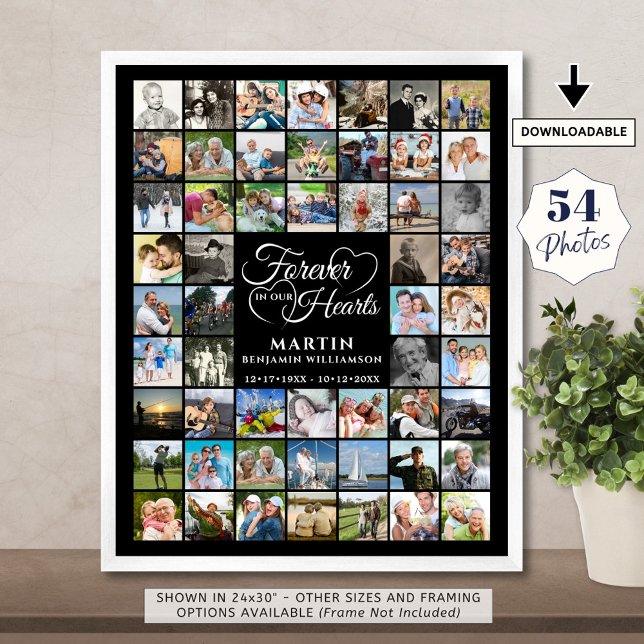 Poster Colagem de Fotos do Memorial 54 PARA SEMPRE EM NOS (Criador carregado)