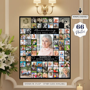 Poster Colagem de Fotos do Memorial 66