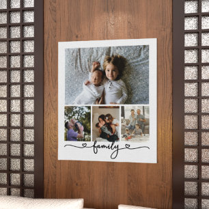 Poster Colagem de Fotos e Texto Personalizado Família