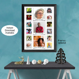 Poster Colagem De Fotos E Texto Personalizados 15