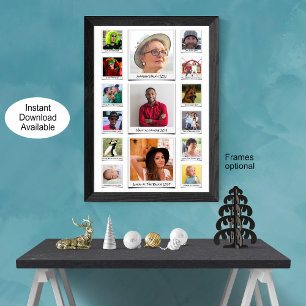 Poster Colagem De Fotos E Texto Personalizados 15