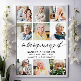 Poster Colagem de Fotos em Memória Amorosa