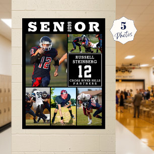Poster Colagem de Fotos Esportivas do Ensino Médio Senior