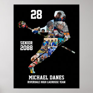 Poster Colagem de Fotos Esportivas Personalizadas de Lacr