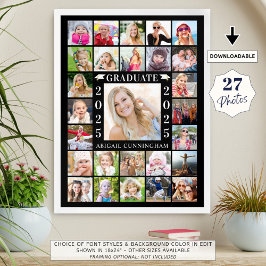 Poster Colagem de fotos Festa de formatura 27 personaliza