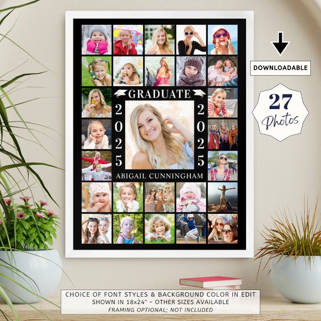 Poster Colagem de fotos Festa de formatura 27 personaliza (Criador carregado)