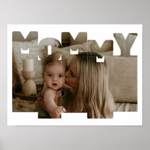 Poster Colagem de Fotos Mãe, Presente de Dia de as mães d