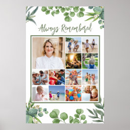 Poster Colagem de Fotos Memorial Eucalyptus Folaves