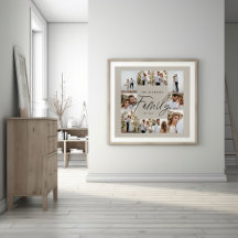 Colagem de fotos mínima elegante e moderna