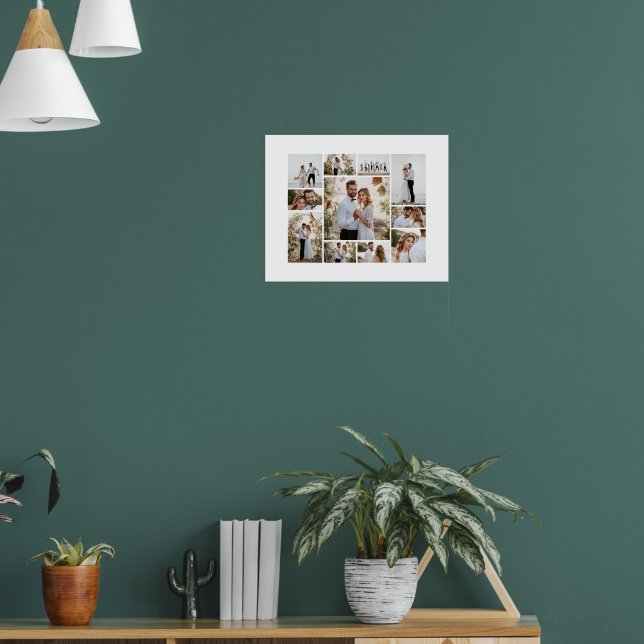 Poster Colagem de fotos mínima elegante e simples (Sala de Estar 1)