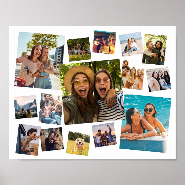 Poster Colagem de Fotos Moderna 15 (Frente)