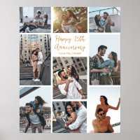 Colagem de Fotos Moderna do Aniversário Personaliz