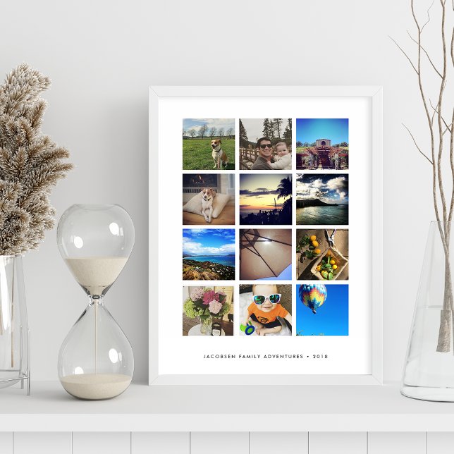 Poster Colagem de Fotos Moderna do Instagram (Criador carregado)