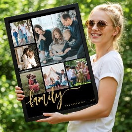 Poster Colagem de fotos múltiplas família roteiro moderno