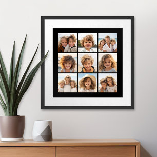 Póster Colagem de Fotos no Instagram com 9 fotos