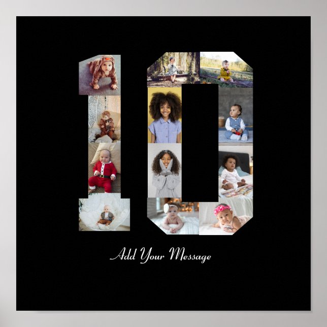 Poster Colagem de Fotos Número 10 (Frente)
