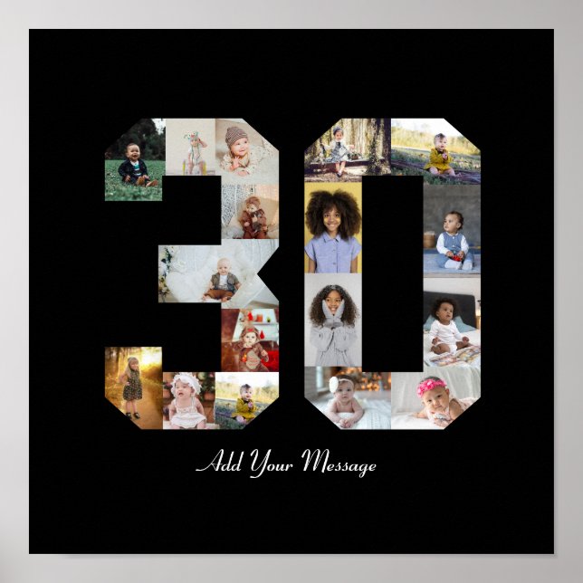 Poster Colagem de Fotos Número 30 (Frente)