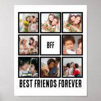 Colagem de Fotos Personalizada BFF Melhores Amigos
