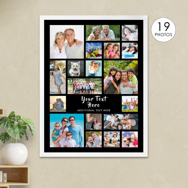 Poster Colagem de Fotos Personalizada Cor Moderna 19 (Criador carregado)
