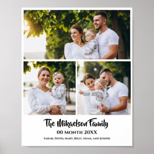 Poster Colagem de Fotos Personalizada da Família 3