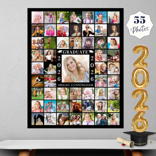 Poster Colagem de Fotos Personalizada da festa de formatu (Criador carregado)