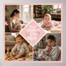 Colagem de Fotos Personalizada de 1º Dia das Mães 