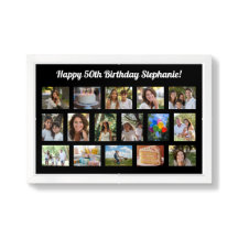 Colagem de Fotos Personalizada de 16 Fotos para Fe