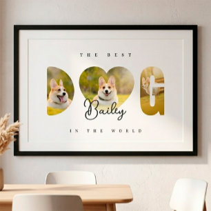 Póster Colagem de Fotos Personalizada do Melhor CÃO 3