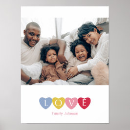 Poster Colagem de fotos personalizada, família de amor si