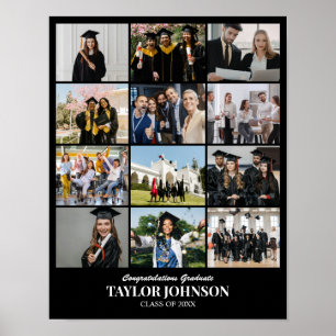Poster Colagem de Fotos Personalizada Grade 12 Fotos 11x1