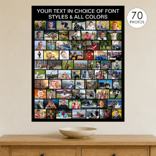Poster Colagem de Fotos Personalizada Simples 70
