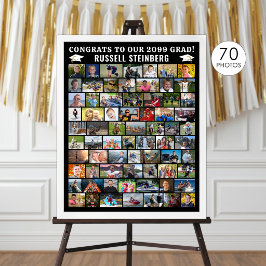 Poster Colagem de Fotos Personalizada Simples Graduação 7