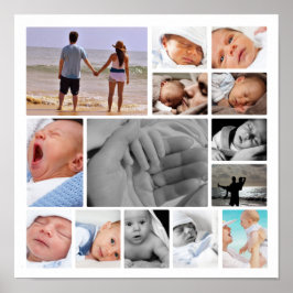 Poster Colagem de Fotos Personalizada Única