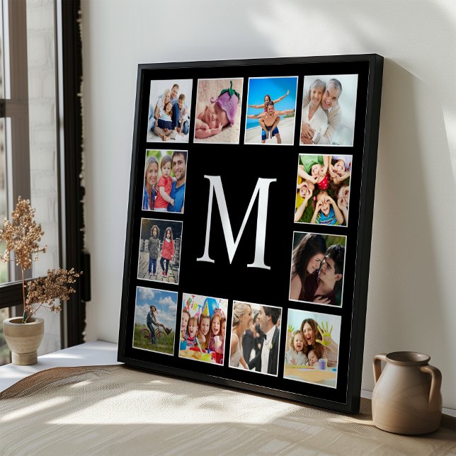 Poster Colagem de Fotos Personalizadas da Família Preto (Criador carregado)