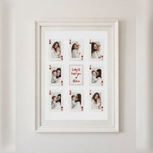 Poster Colagem de Fotos Personalizadas do Primeiro Dia da