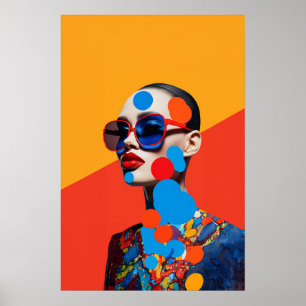 Poster Colagem de Fotos Pop Art 